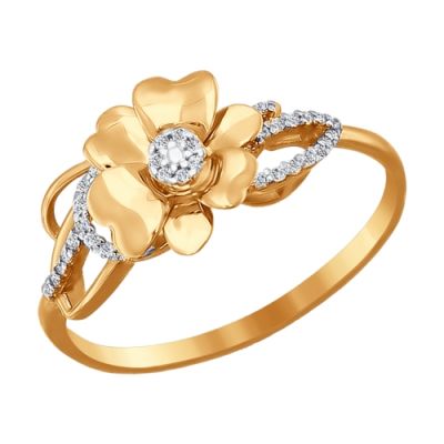 Золотое кольцо «Цветок»