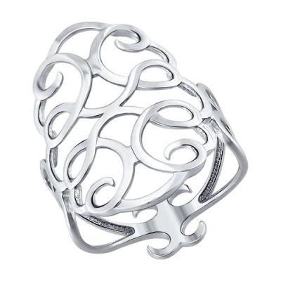 Ажурное кольцо из серебра