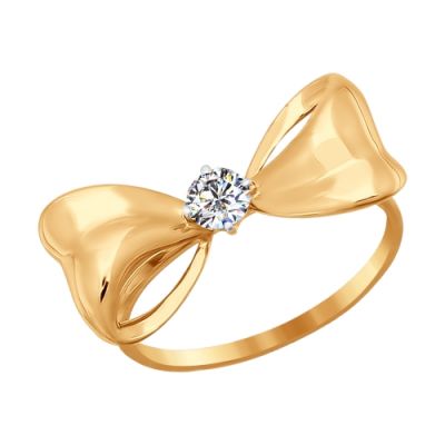 Золотое кольцо «Бант»