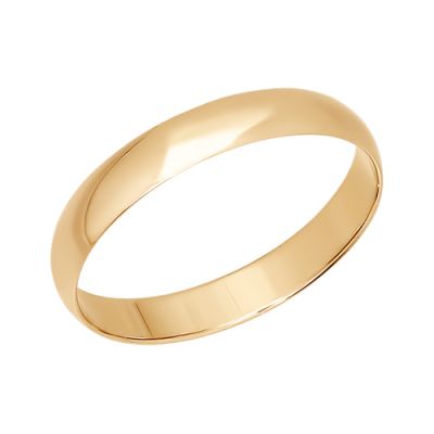 Классическое обручальное кольцо из золота