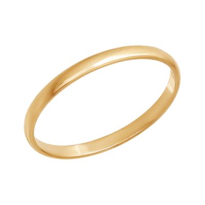 Тонкое обручальное кольцо из золота