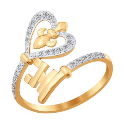 Золотое кольцо «Ключик»