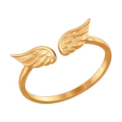 Кольцо из золота «Крылья»
