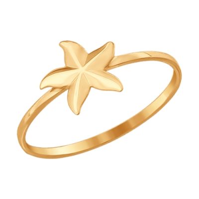 Кольцо из золота «Звезда»