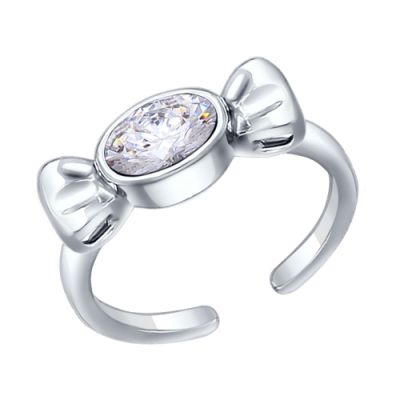 Серебряное кольцо «Конфетка»