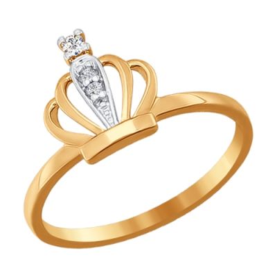 Золотое кольцо с короной
