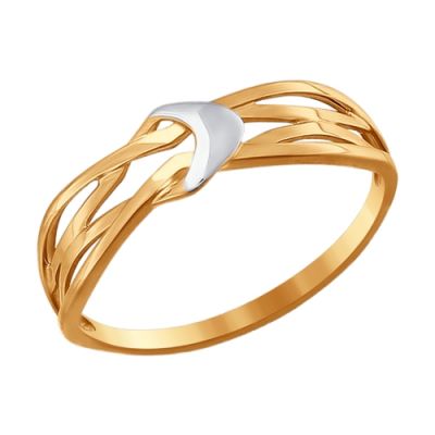 Золотое кольцо «Плетение»